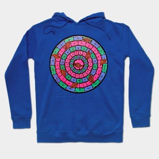 Handmade colorful floral mandala pattern Hoodie